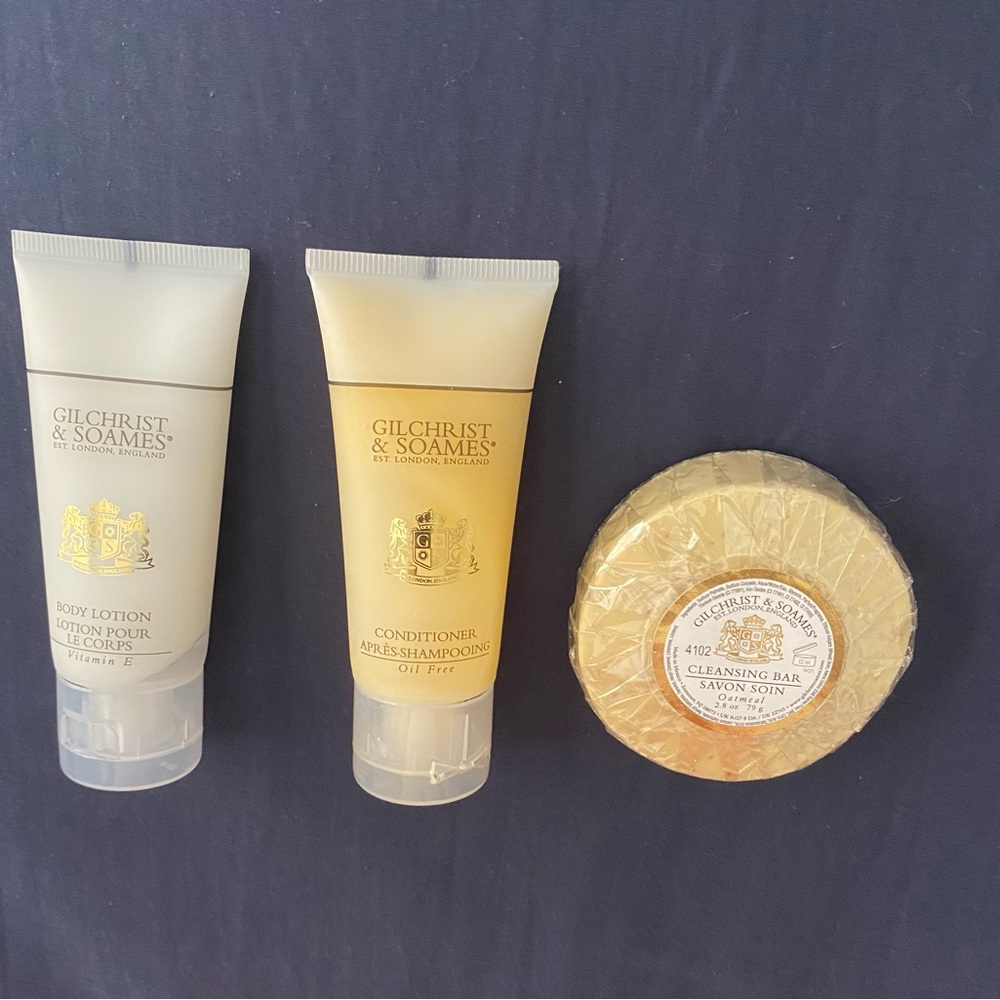 Gilchrist & Soames Body Care Set - Lotion, Conditioner, Soap